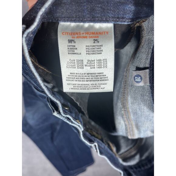 Citizens Of Humanity Skinny Jeans Womens 28 Blue Denim Cotton Medium Wash Preppy - Picture 6 of 10